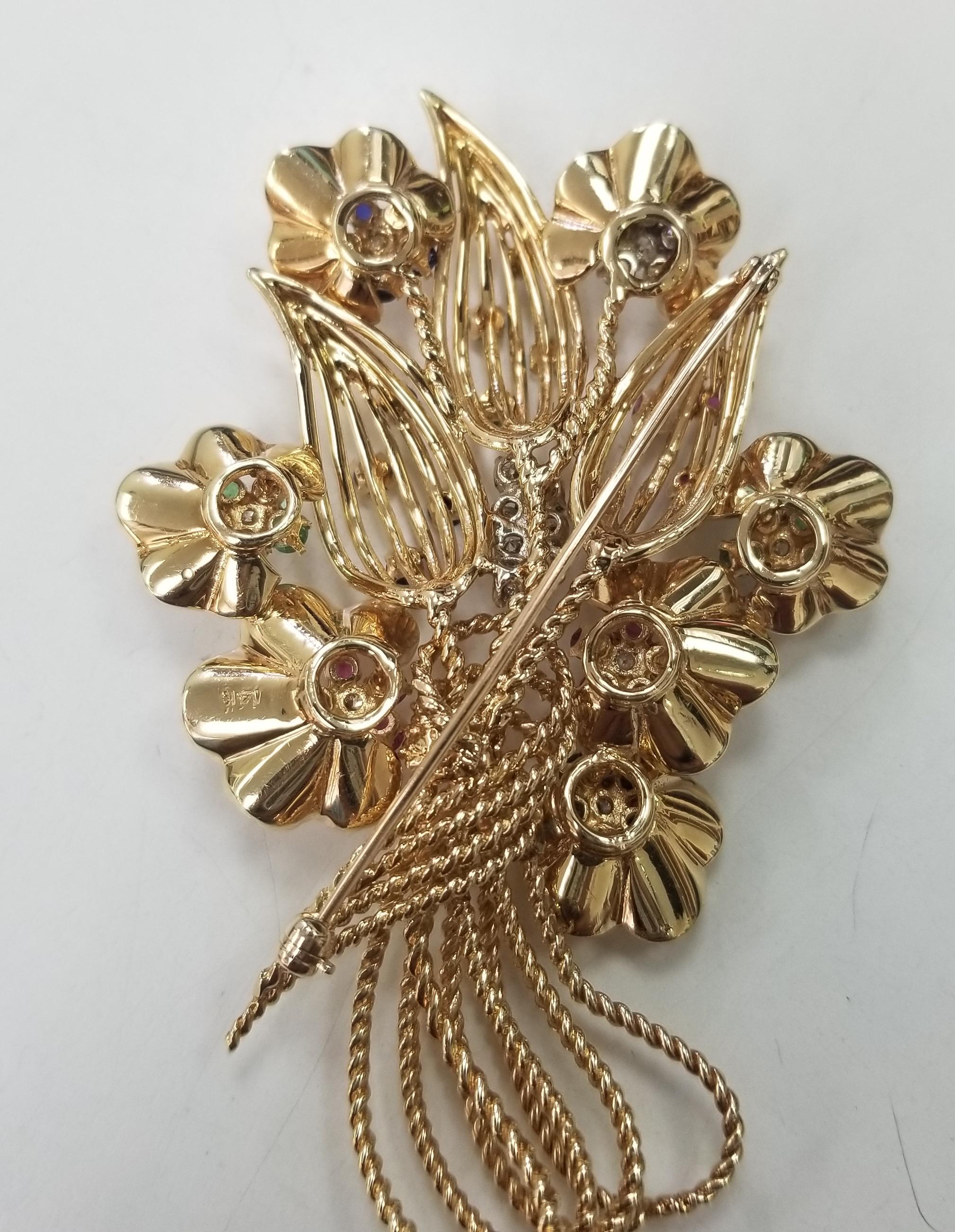 vintage brooches 1960