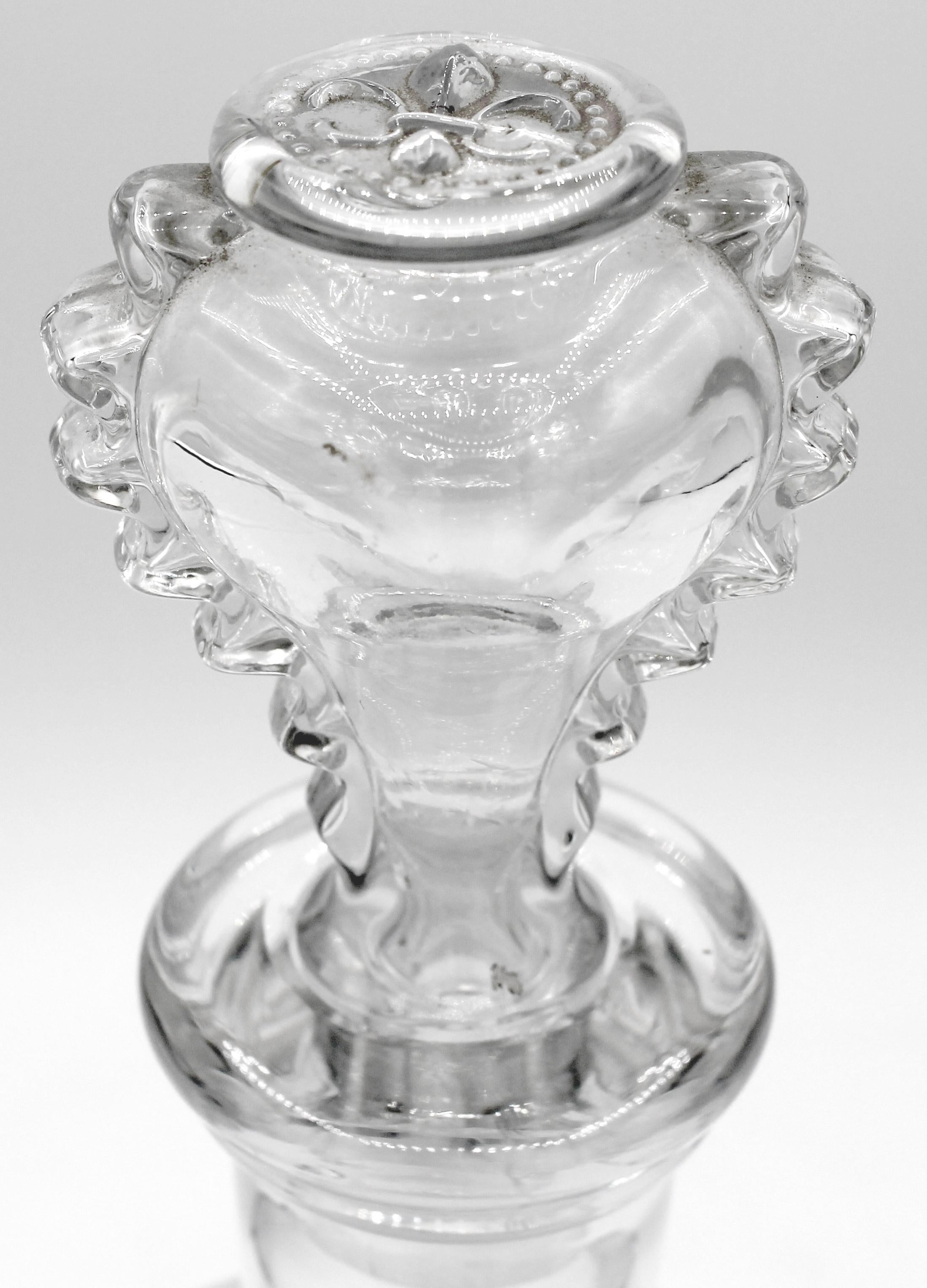 Decantador y tapón de cristal Remy Martin Louis XIII de Baccarat, circa años 70-80 Francés