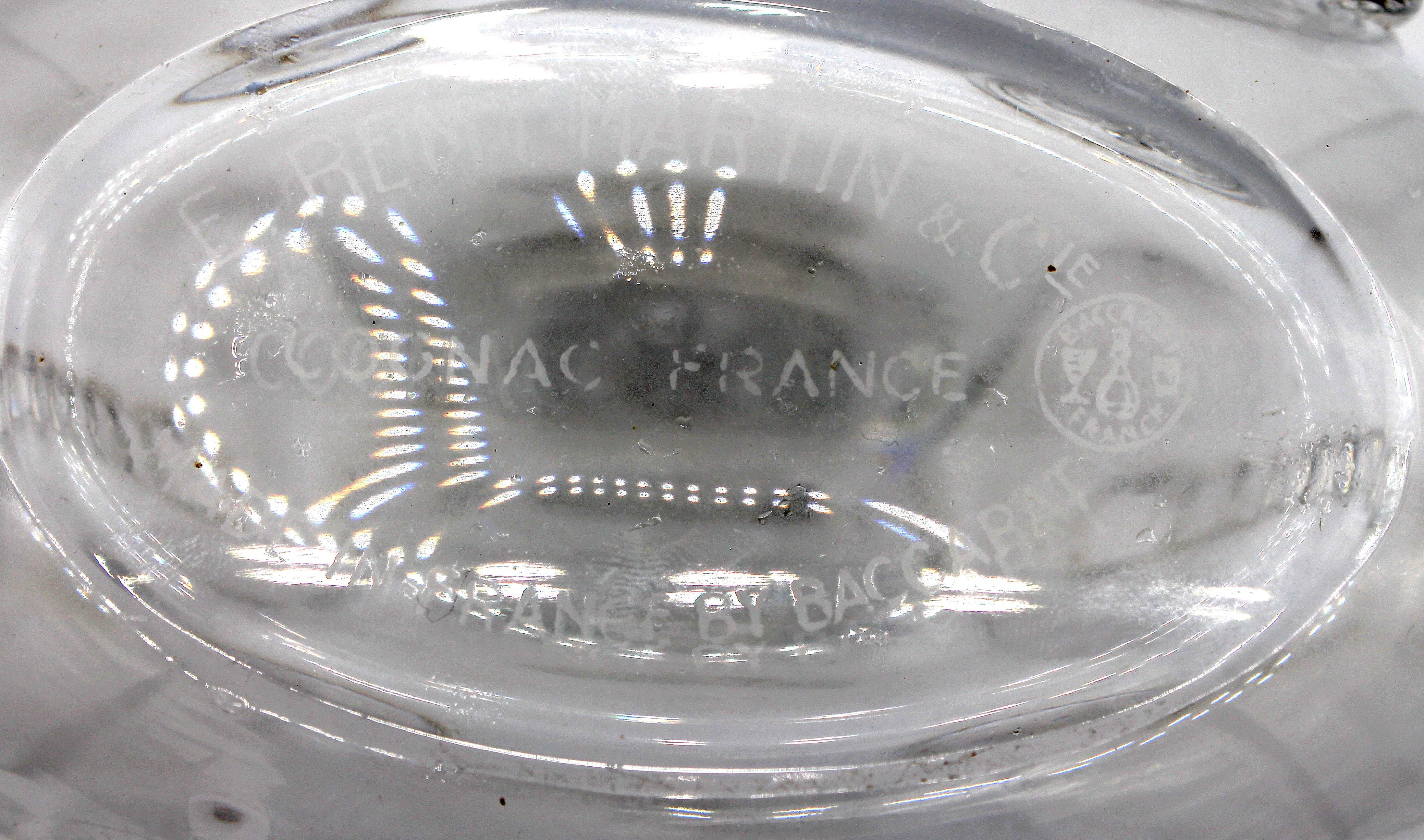 Decantador y tapón de cristal Remy Martin Louis XIII de Baccarat, circa años 70-80 1