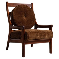 Circa 1970 Danish Upholstered Armchair In The Style Of Juul Kristensen