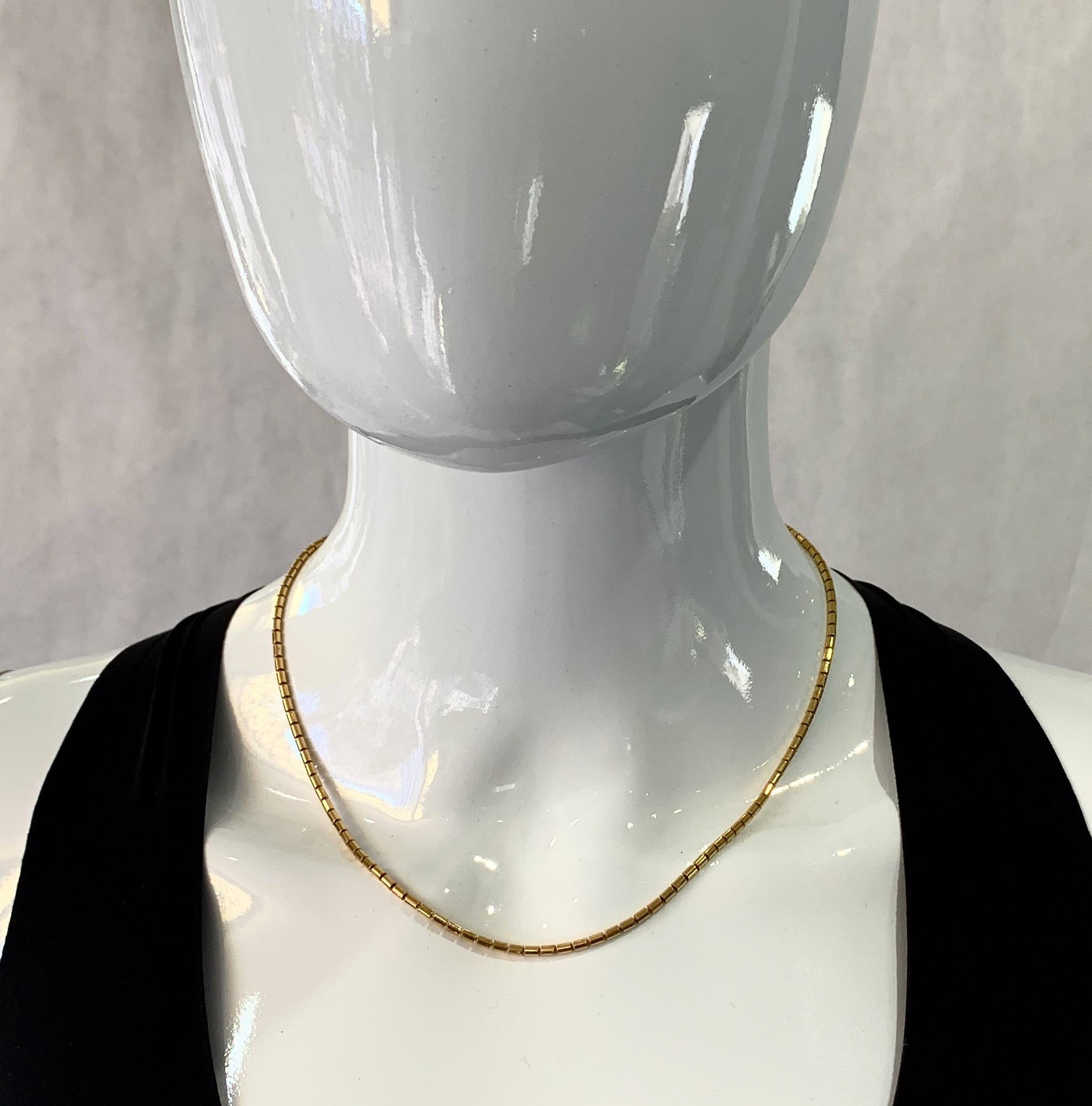 tube chain gold