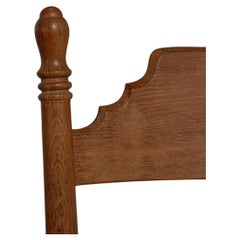 Circa 1970 Honey Wood Set of Six Oak Dining Chairs with Cane Seats