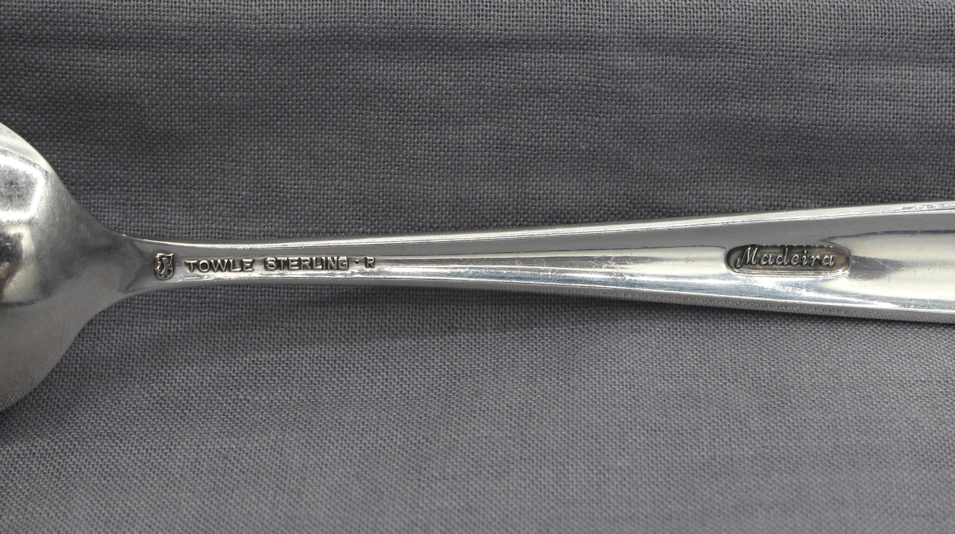Circa 1970 Madeira by Towle Sterling Silver 59-Piece Flatware Set 2