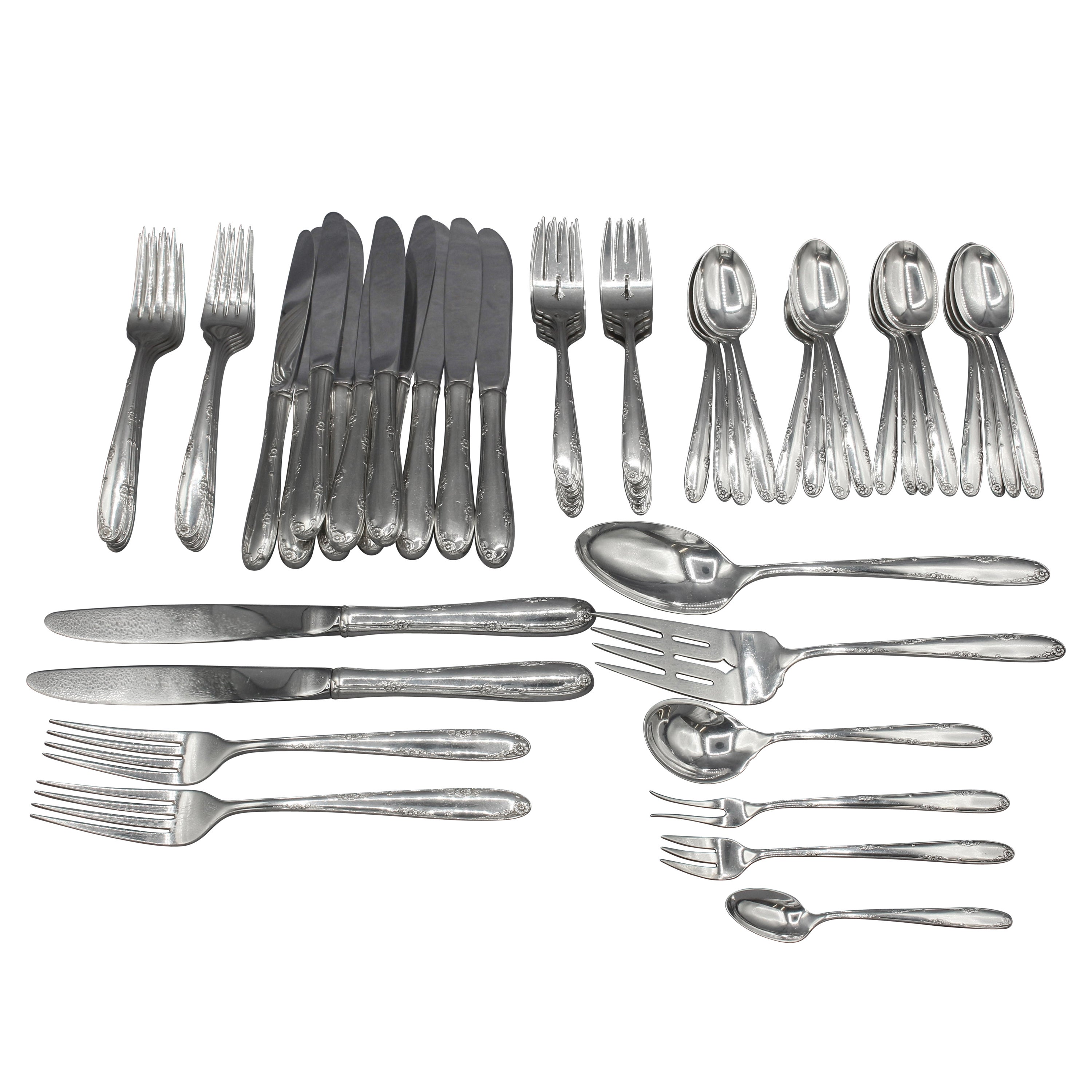 Circa 1970 Madeira by Towle Sterling Silver 59-Piece Flatware Set