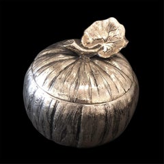 Silver Plated Mauro Manetti Pumpkin Ice Bucket, circa 1970