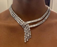 CIRCA 1970er Jahre 73,2 Karat Diamant-Halskette