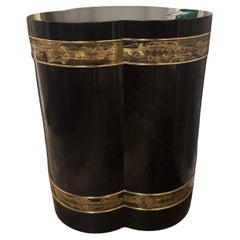 Circa 1970s Bernhard Rohne for Mastercraft Trefoil Lacquered Pedestal Table