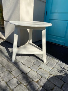 Table de criquet classique en pin avec finition peinte à la main sur mesure, vers 1970