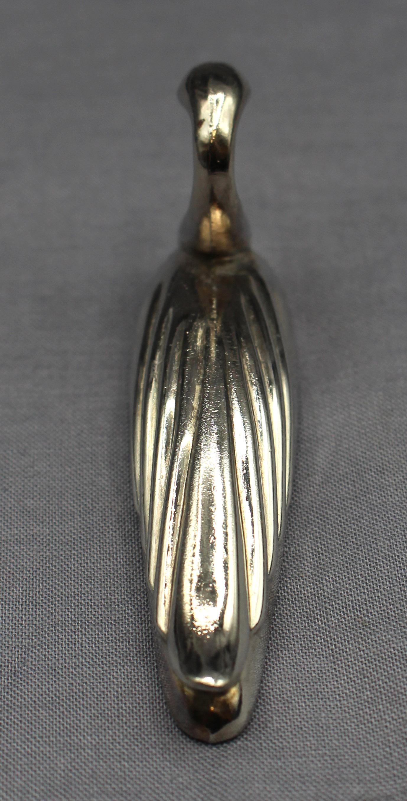 Circa 1970s French Silver Plated Swan Knife Rests Set of Six In Good Condition In Chapel Hill, NC