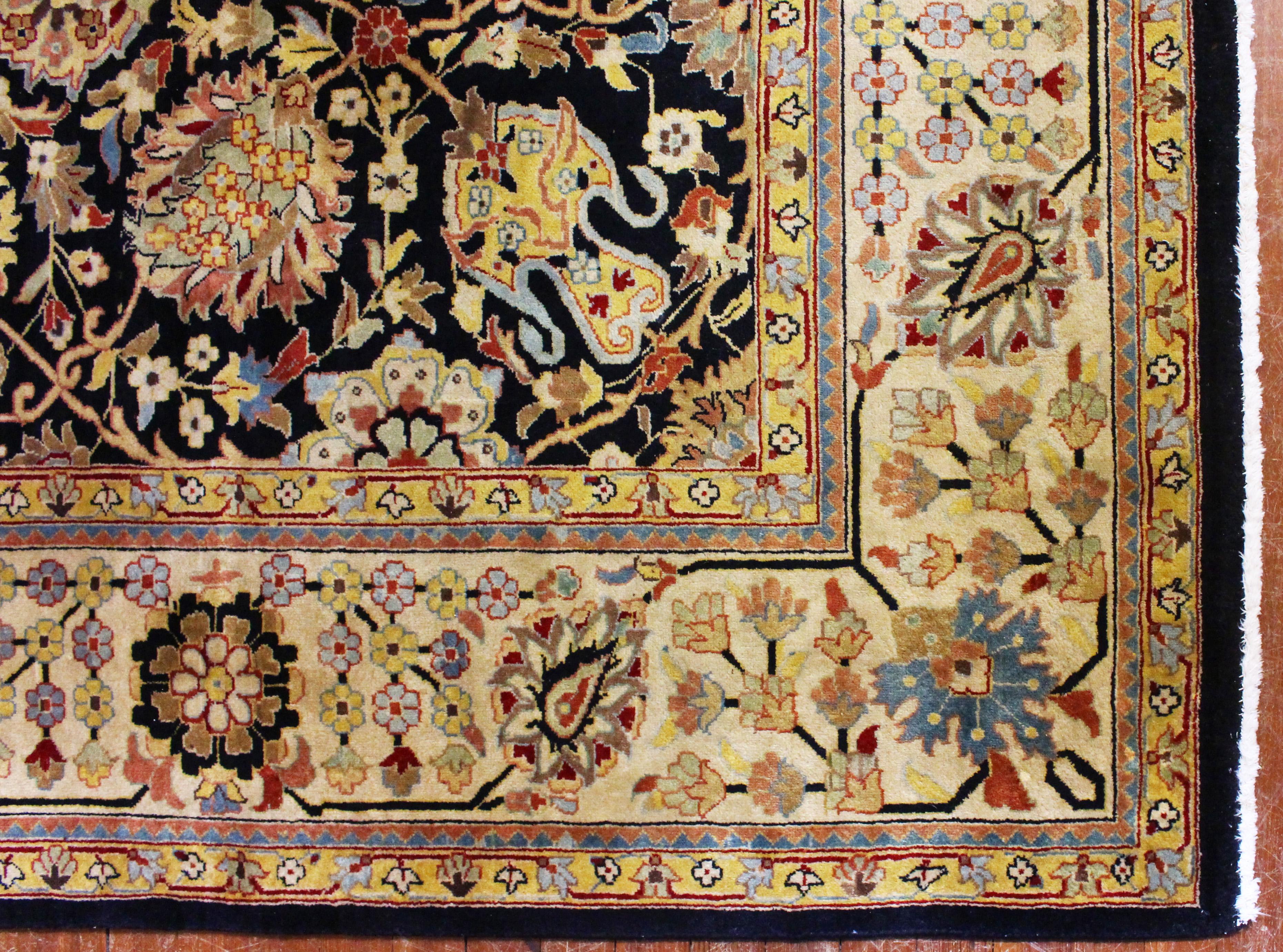 Tissé à la main Tapis Indo-Tabriz 8' 1