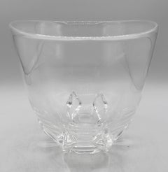 Circa 1970s Steuben Glass Vase or Bowl Designed by Donald Pollard