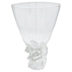 Circa 1970s Steuben Glass "Whirlpool Vase" Designed by Donald Pollard