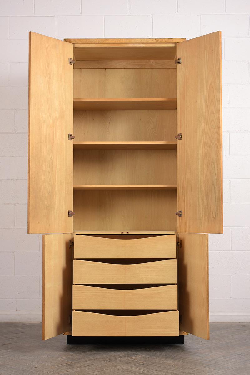 Lacquered Vintage Burled Wardrobe by Henredon