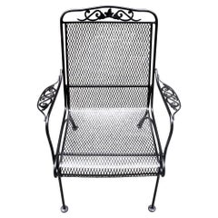 Circa 1970s Wrought Iron Arm Chair