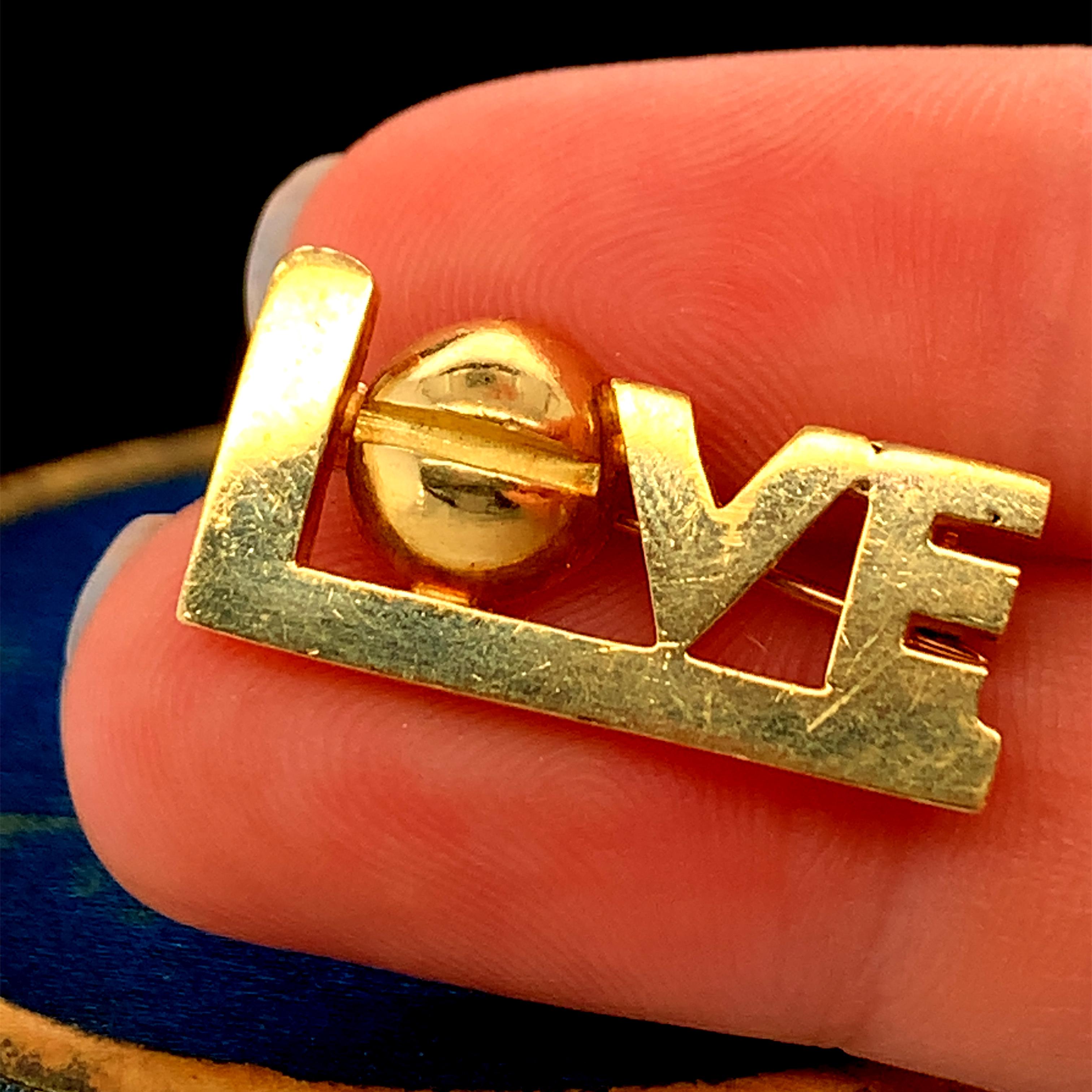 Circa 1971 Cartier LOVE Pin by Aldo Cipullo 1