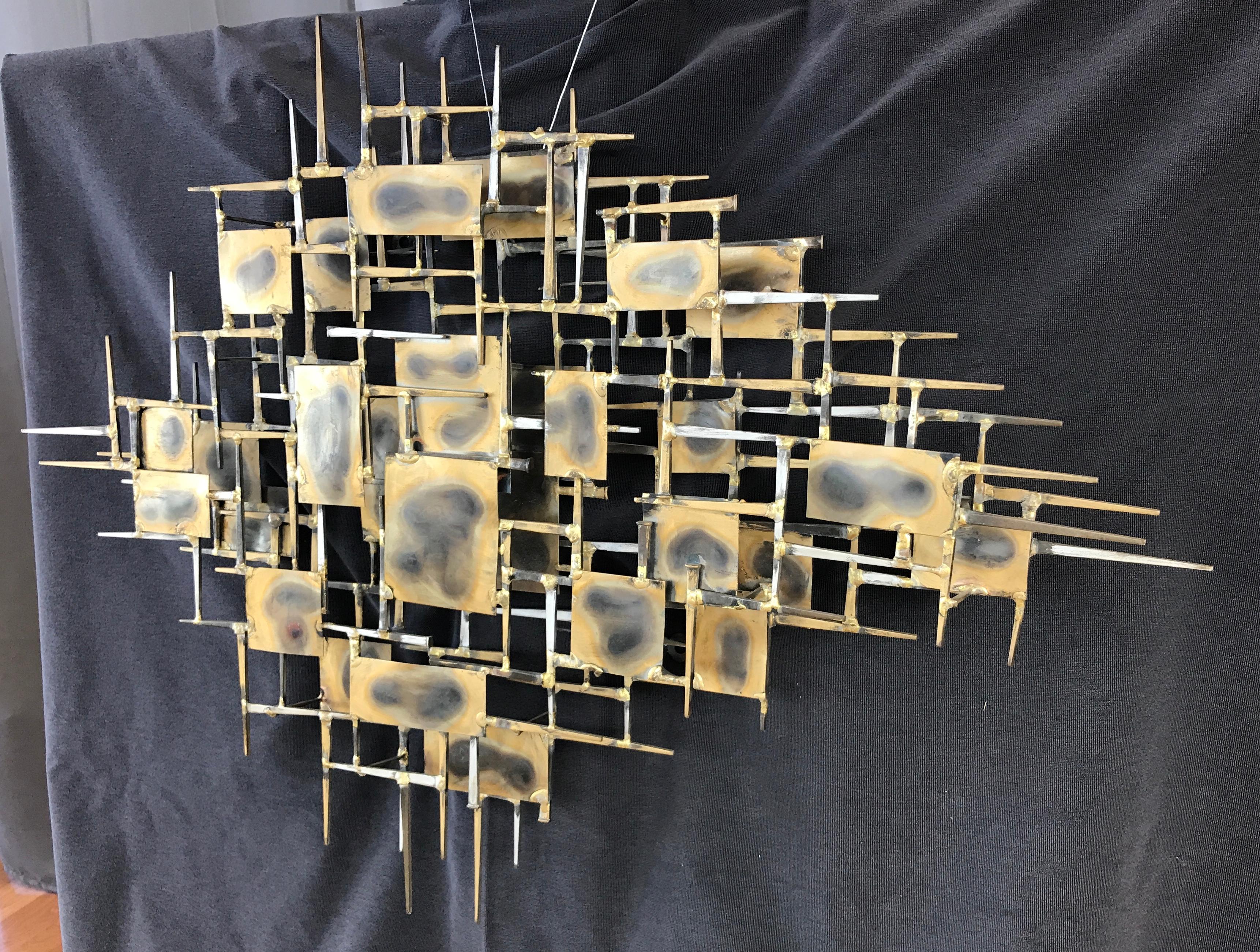 Brutalist Abstract Wall Sculpture by Marc Creates, circa 1978 In Good Condition In San Francisco, CA