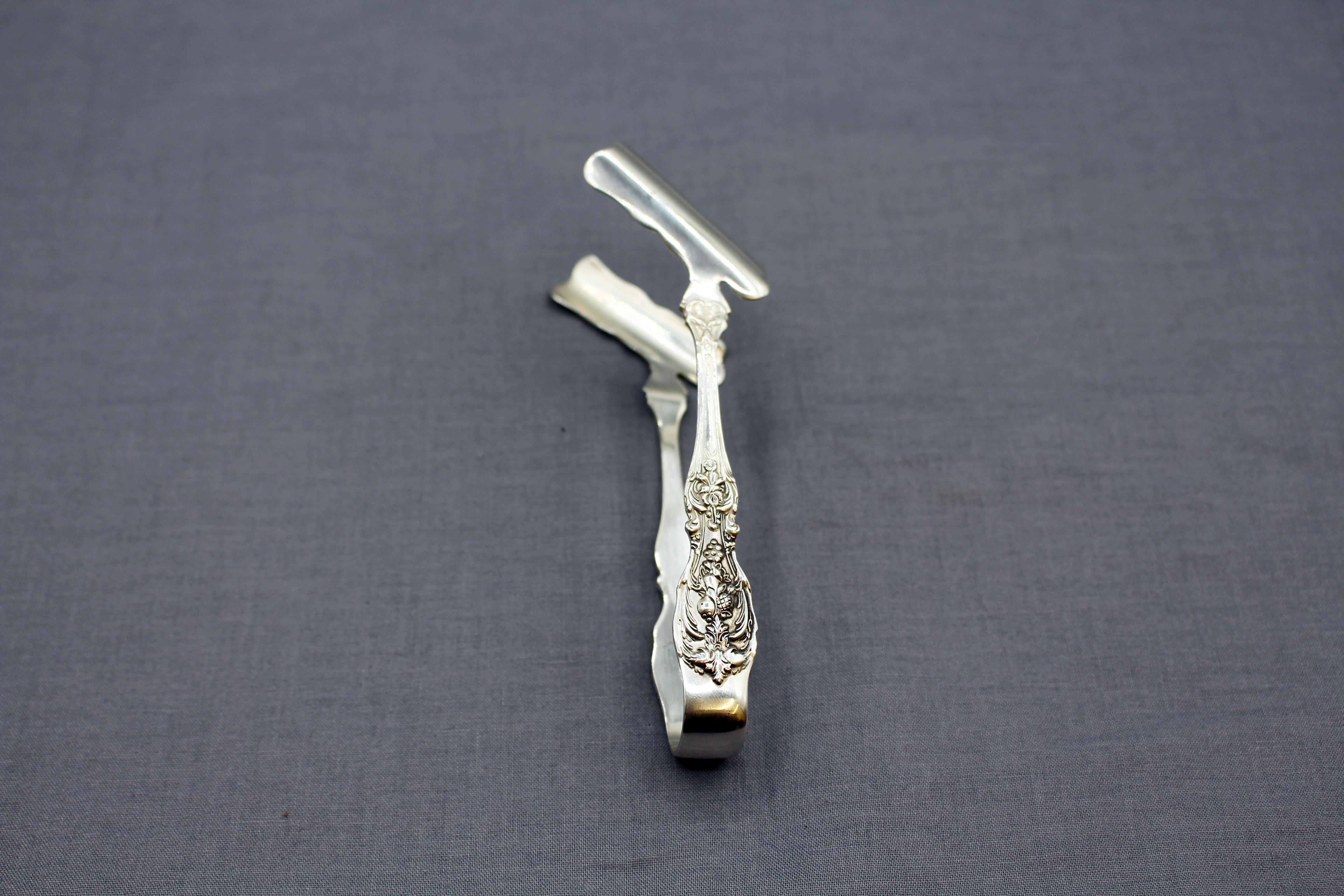 Set di 6 pinze per asparagi in argento sterling Francis I di Reed del 1980 circa In condizioni buone in vendita a Chapel Hill, NC