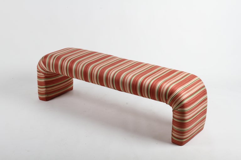 Circa 1980s Waterfall Bench by Steve Chase In Good Condition For Sale In St. Louis, MO