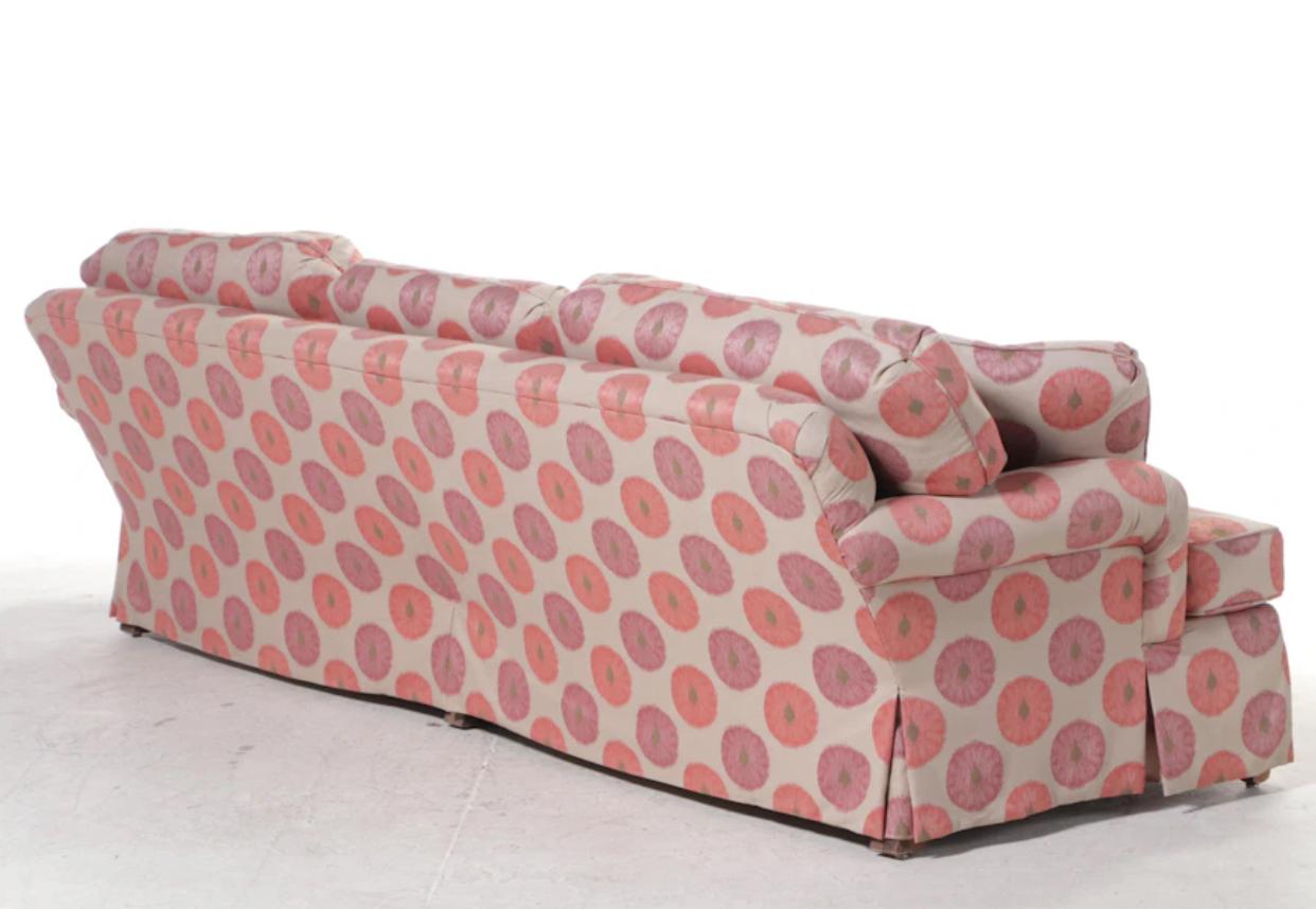 CIRCA 1980er Jahre Custom gepolstert drei Sitz Sofa in der Art von Donghia (Moderne der Mitte des Jahrhunderts) im Angebot