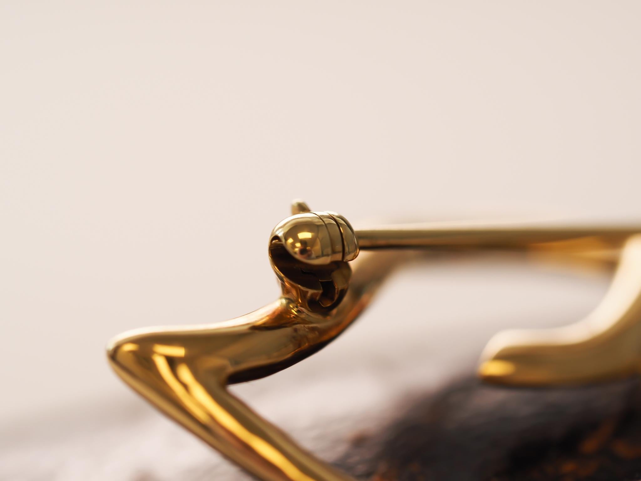Vers 1987, or jaune 18 carats Tiffany & Co. Broche Pour femmes en vente
