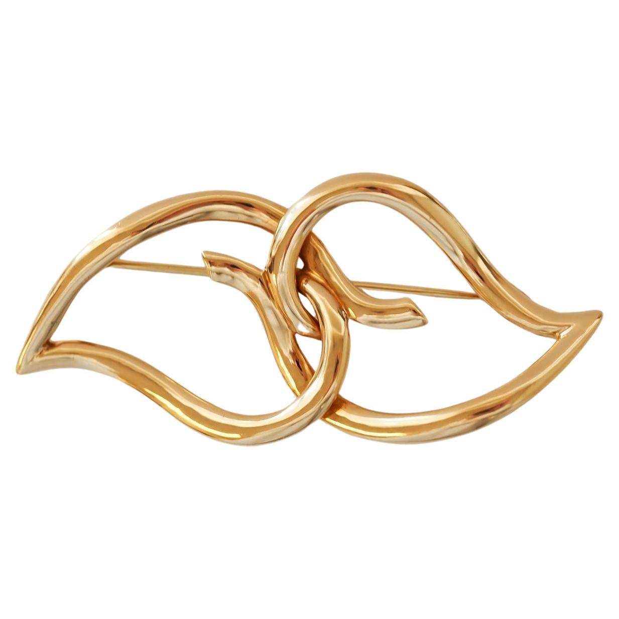 Circa 1987 18K Yellow Gold Tiffany & Co. Brooch Pin
