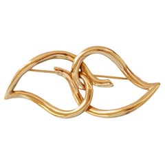 Circa 1987 18K Yellow Gold Tiffany & Co. Brooch Pin