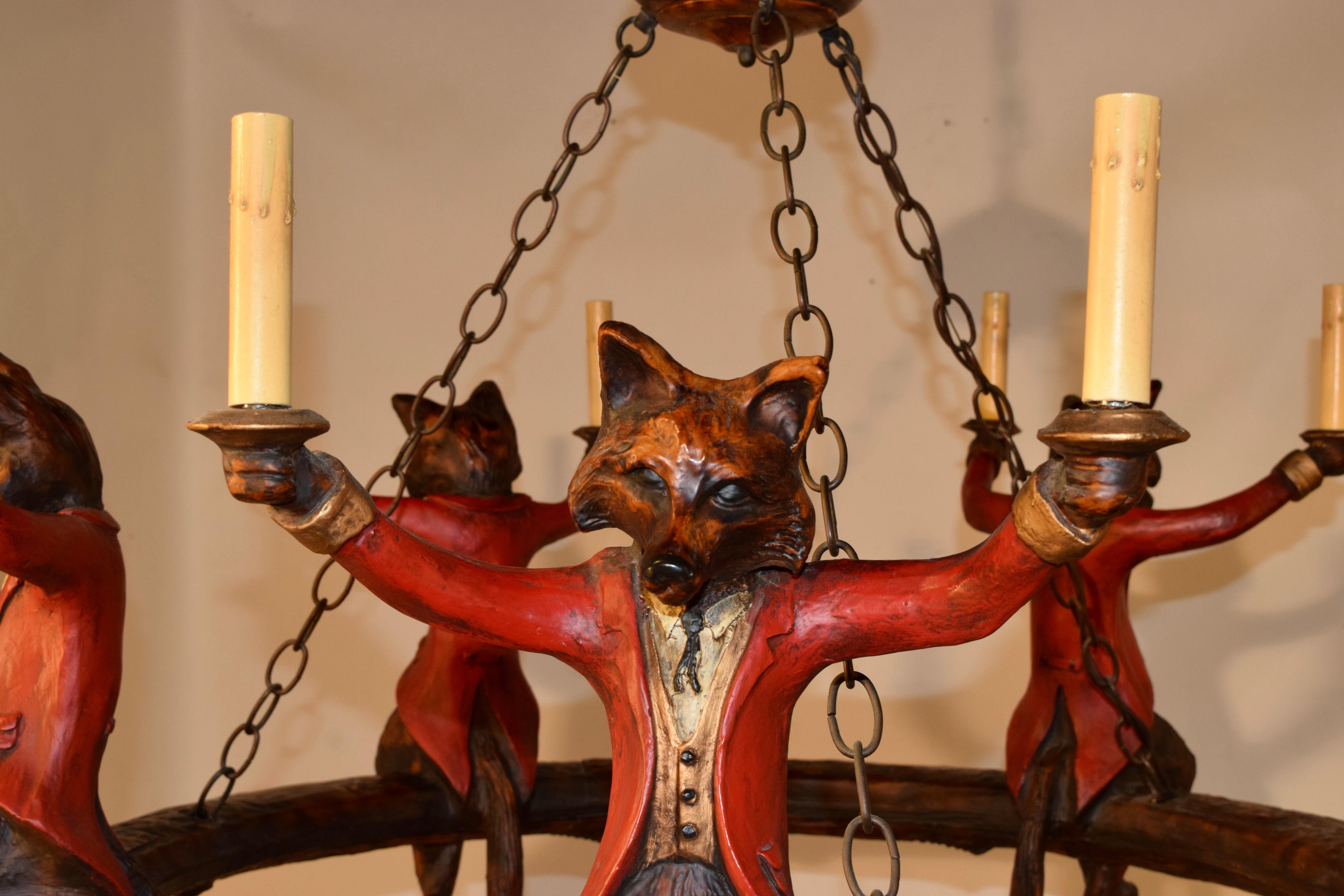 bill huebbe monkey chandelier