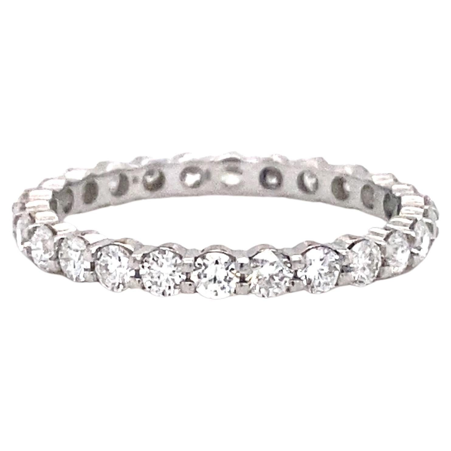 1990s 0.25 Carat Diamond and 14K Gold Eternity Band Ring For Sale (Free ...