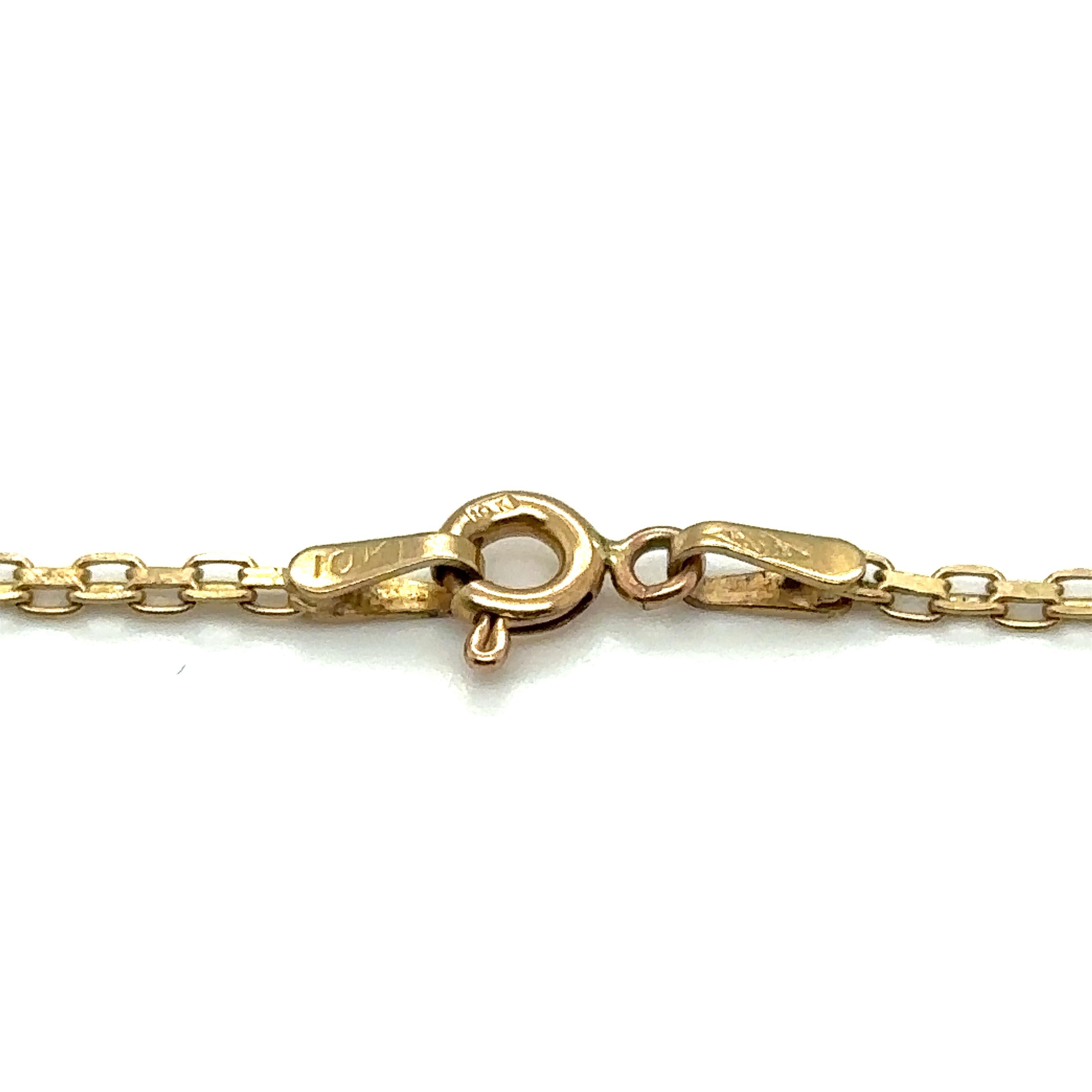 Circa 1990s Chinese Character Charm Bracelet in 10 Karat Gold For Sale 3