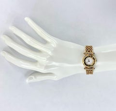 Chopard Femme Classique Quartz Diamond Watch in 18 Karat Yellow Gold, Circa 1990