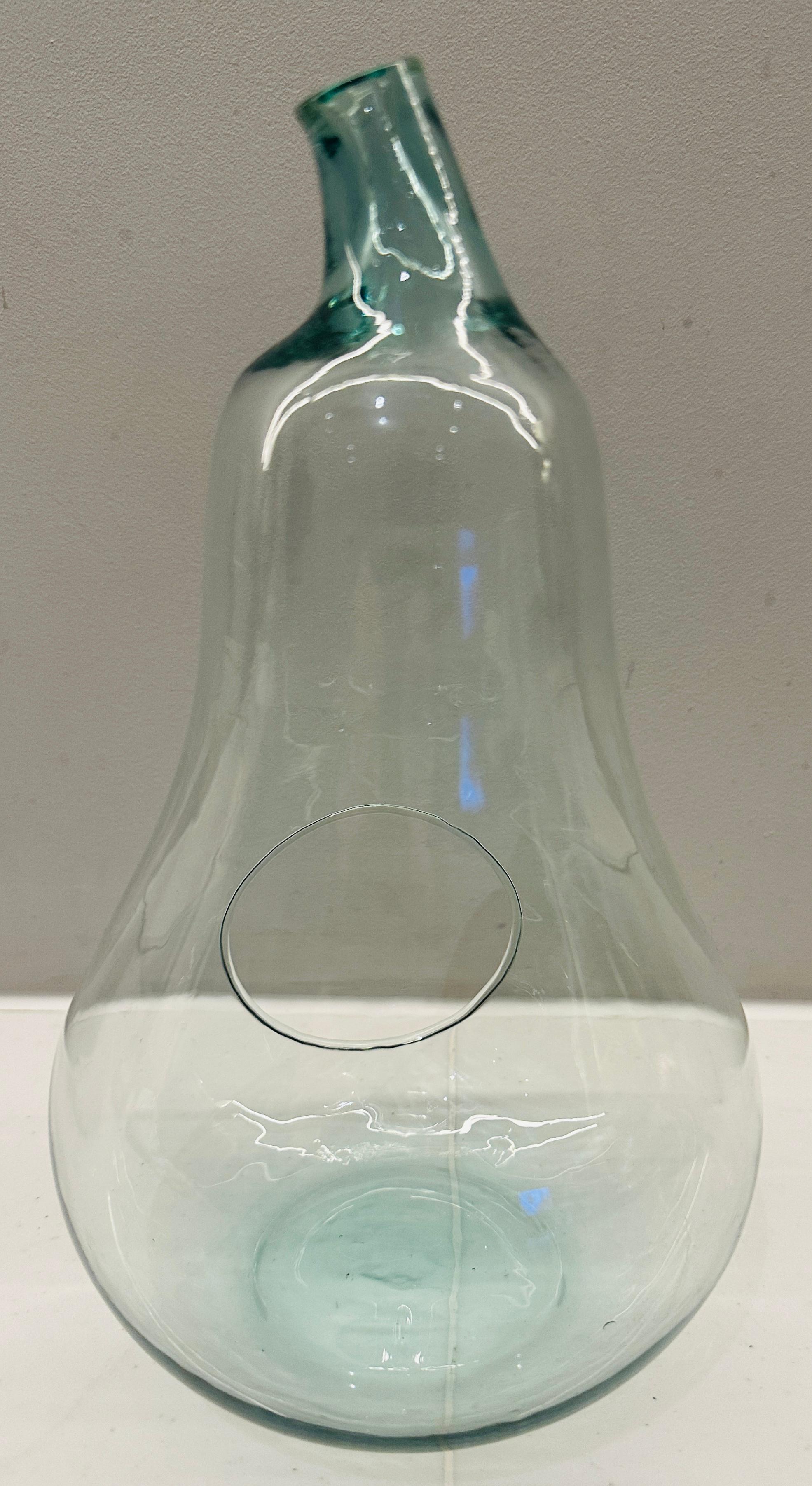 Circa 1990 English Pale Green Glass Garden 