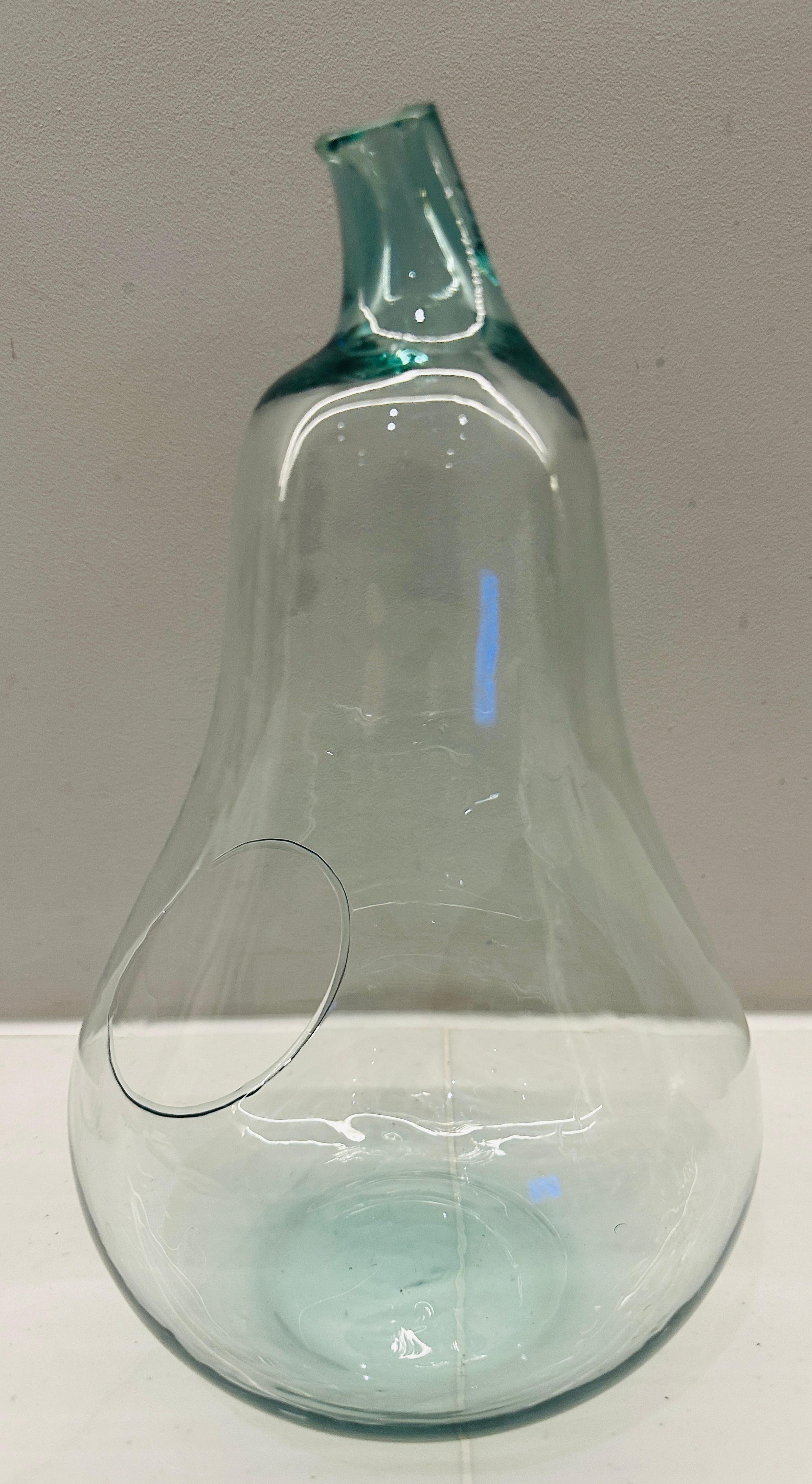 Circa 1990 English Pale Green Glass Garden 