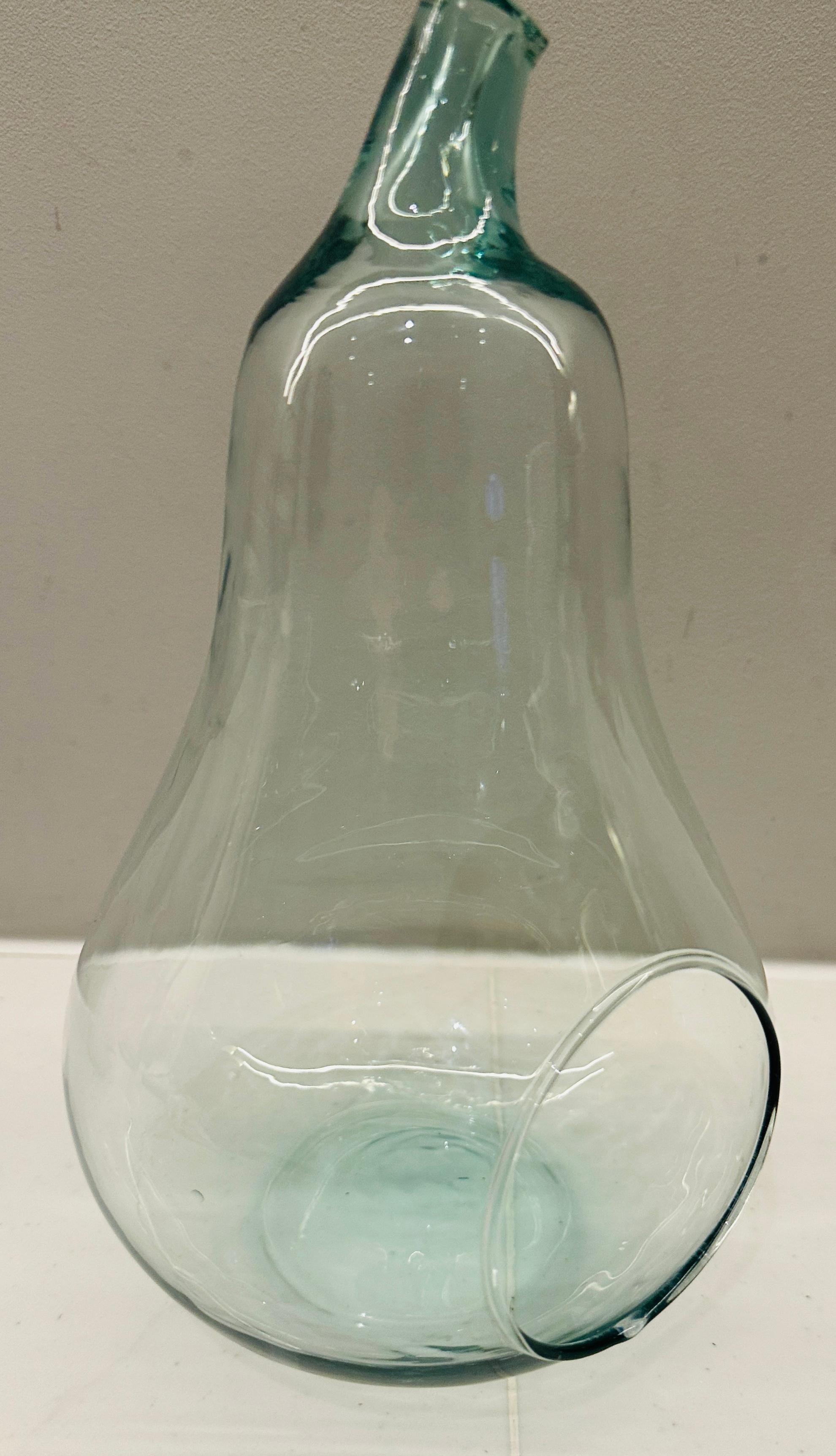 Circa 1990 English Pale Green Glass Garden 