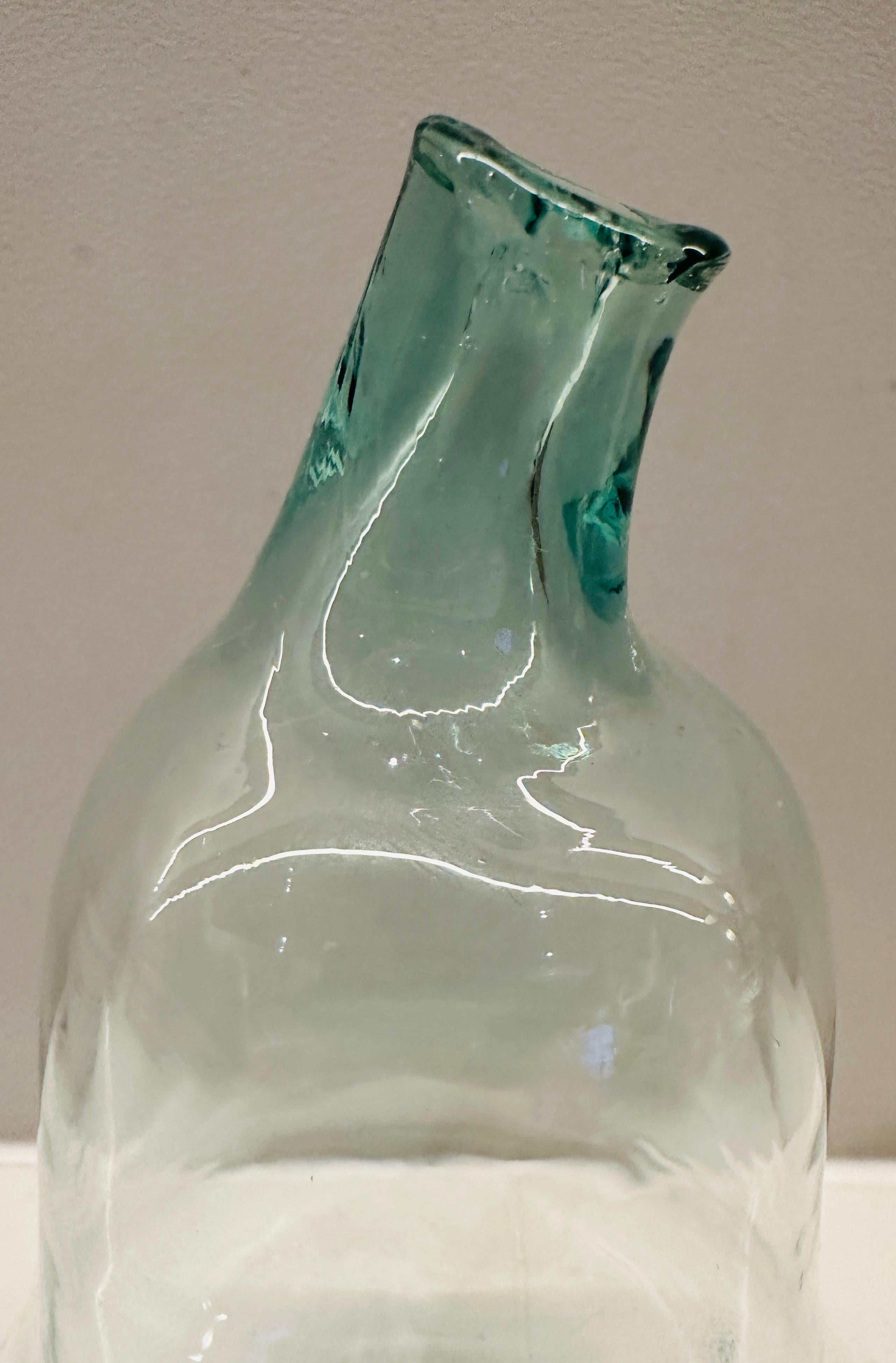 Circa 1990 English Pale Green Glass Garden 