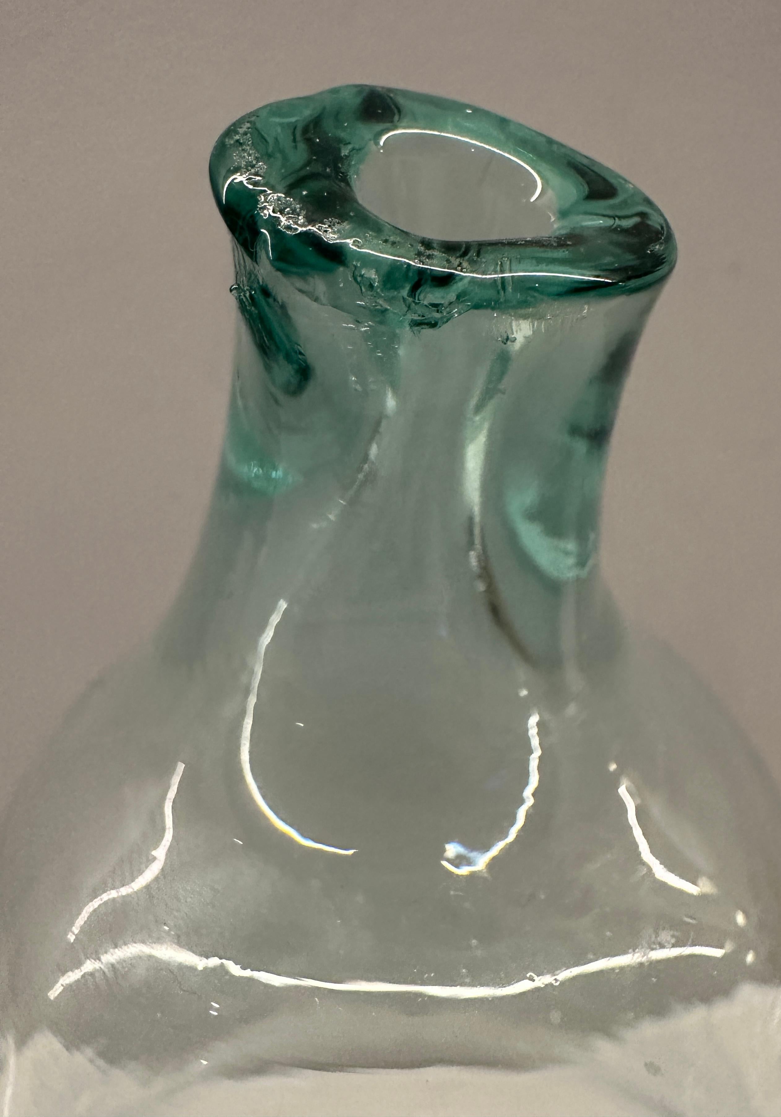 Circa 1990 English Pale Green Glass Garden 