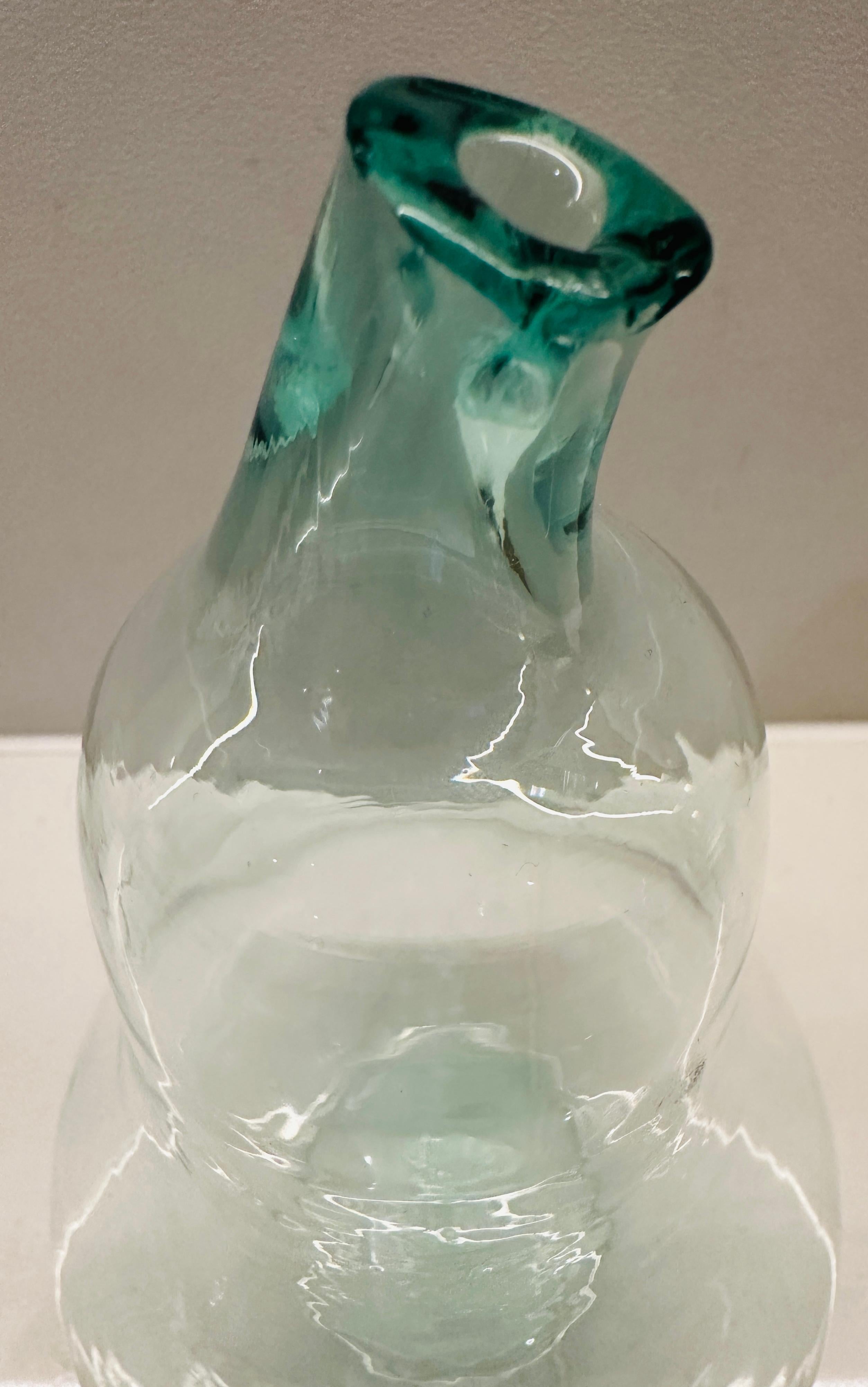 Circa 1990 English Pale Green Glass Garden 