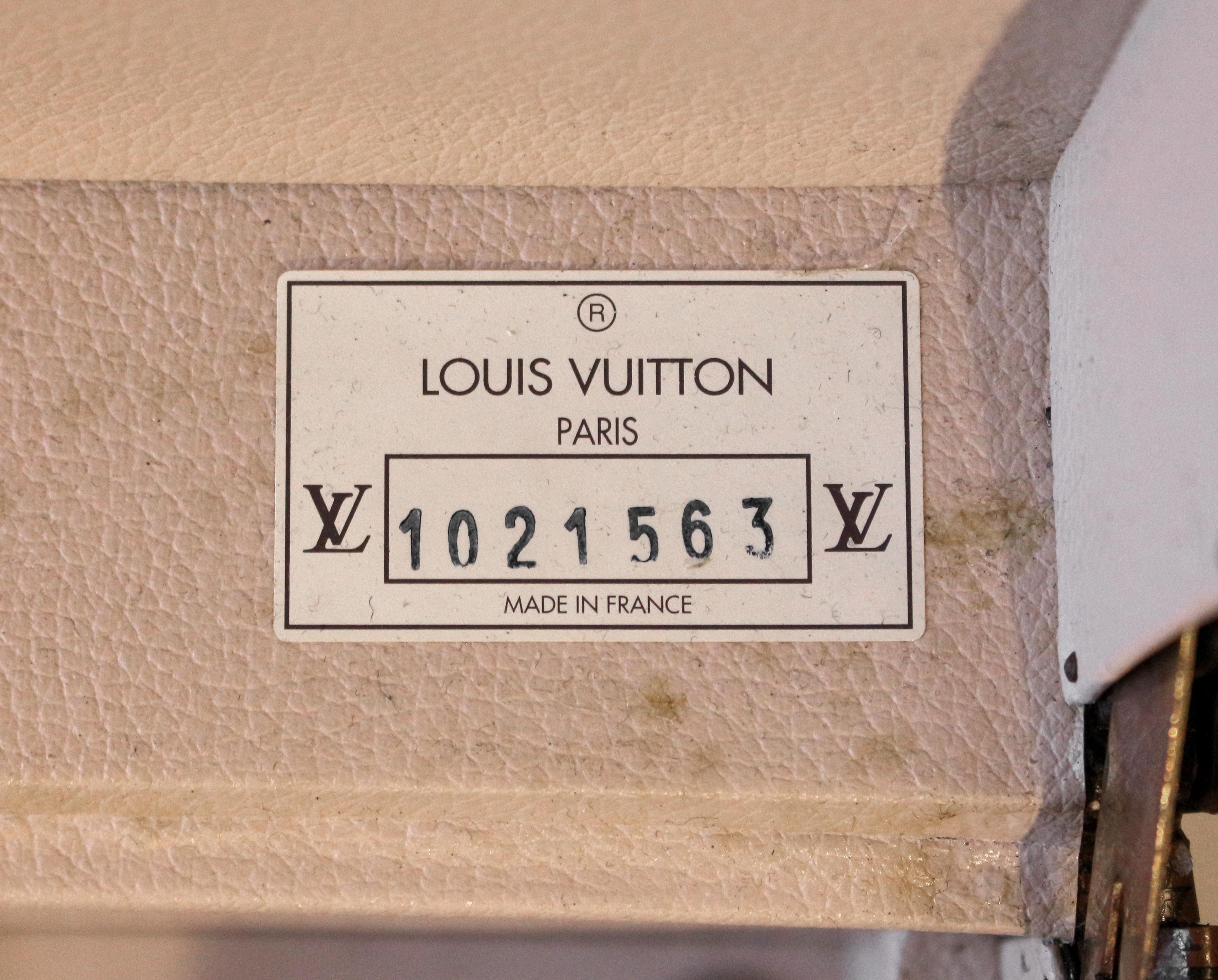 Circa 1990s Louis Vuitton Alzer 80 Suitcase on Custom Coffee Table Height Stand 3