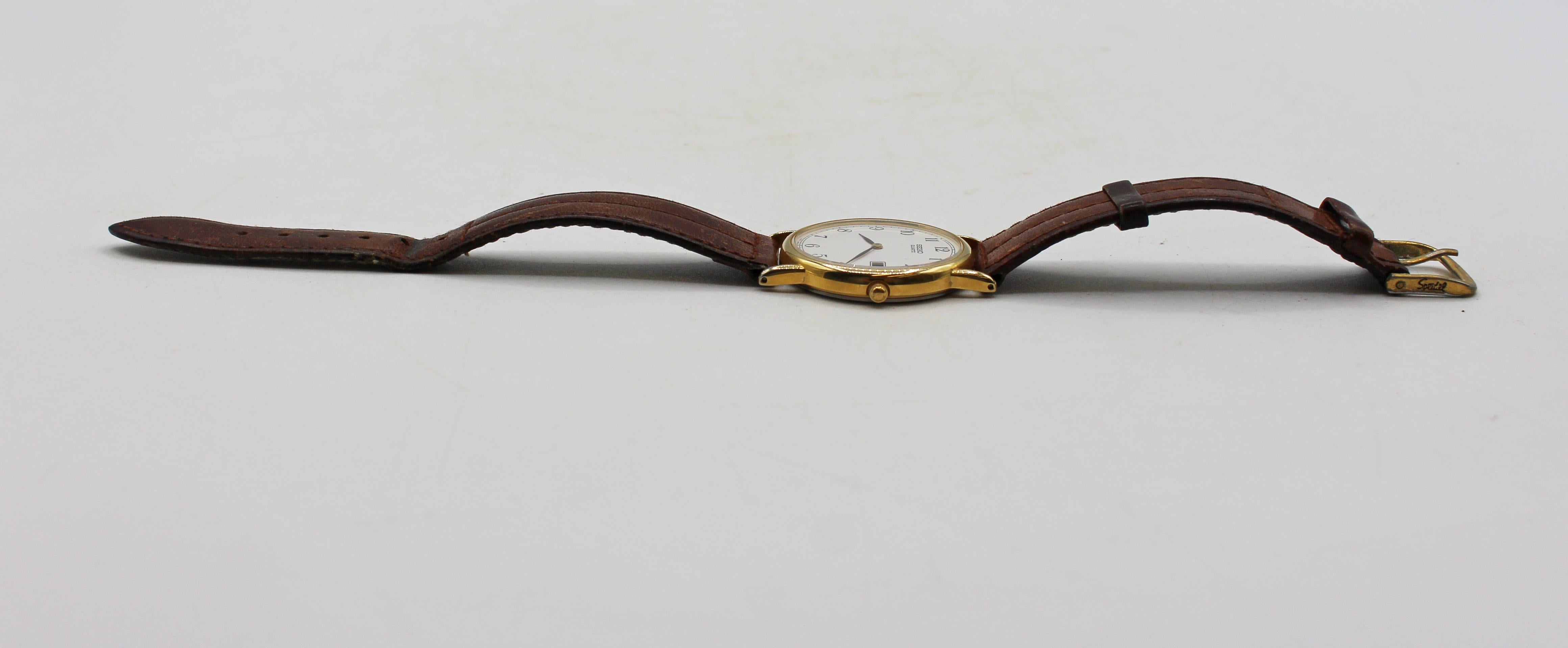 Reloj de pulsera de cuarzo Seiko para hombre de la década de 1990 Posmoderno