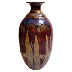 Circa 1993 Large Pottery Vase by Bo Reid