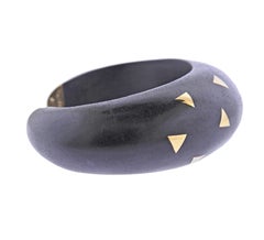 Circa 1994, Van Cleef & Arpels, France, Heritage Gold Wood Cuff Bracelet