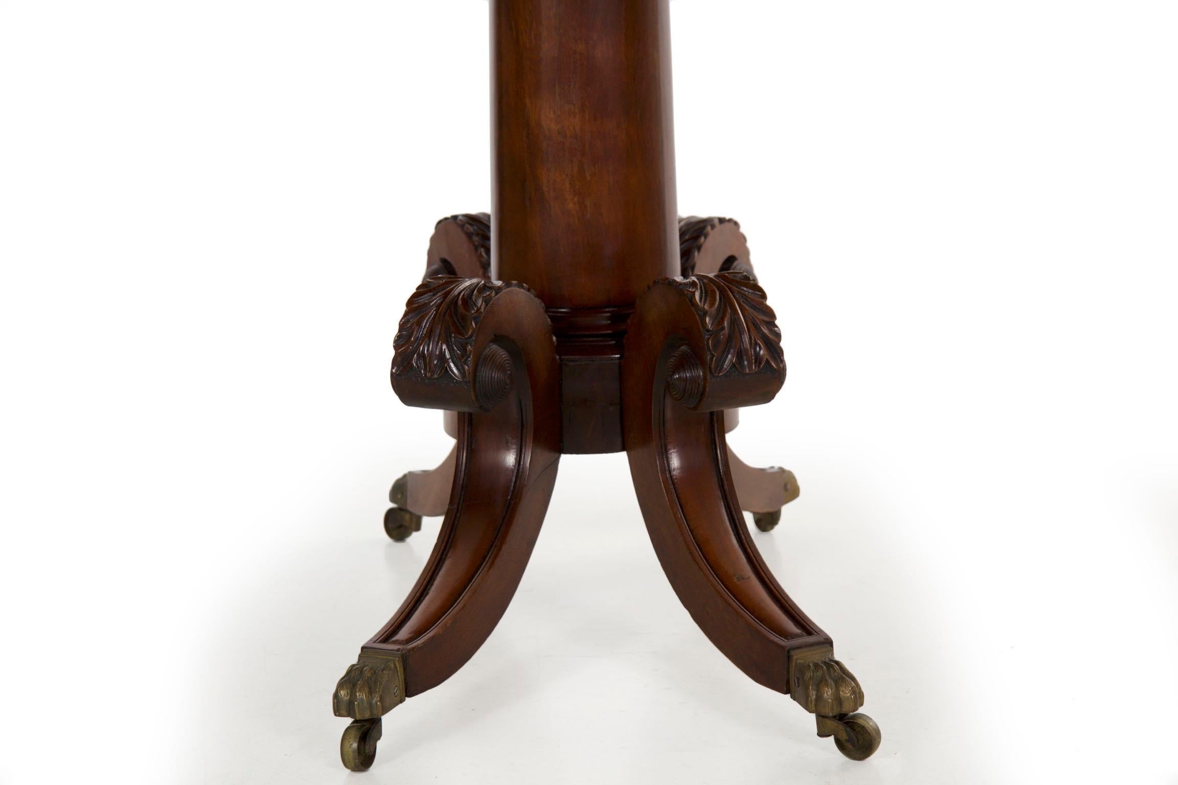 American Classical Antique Card Game Table, circa 19th Century 4