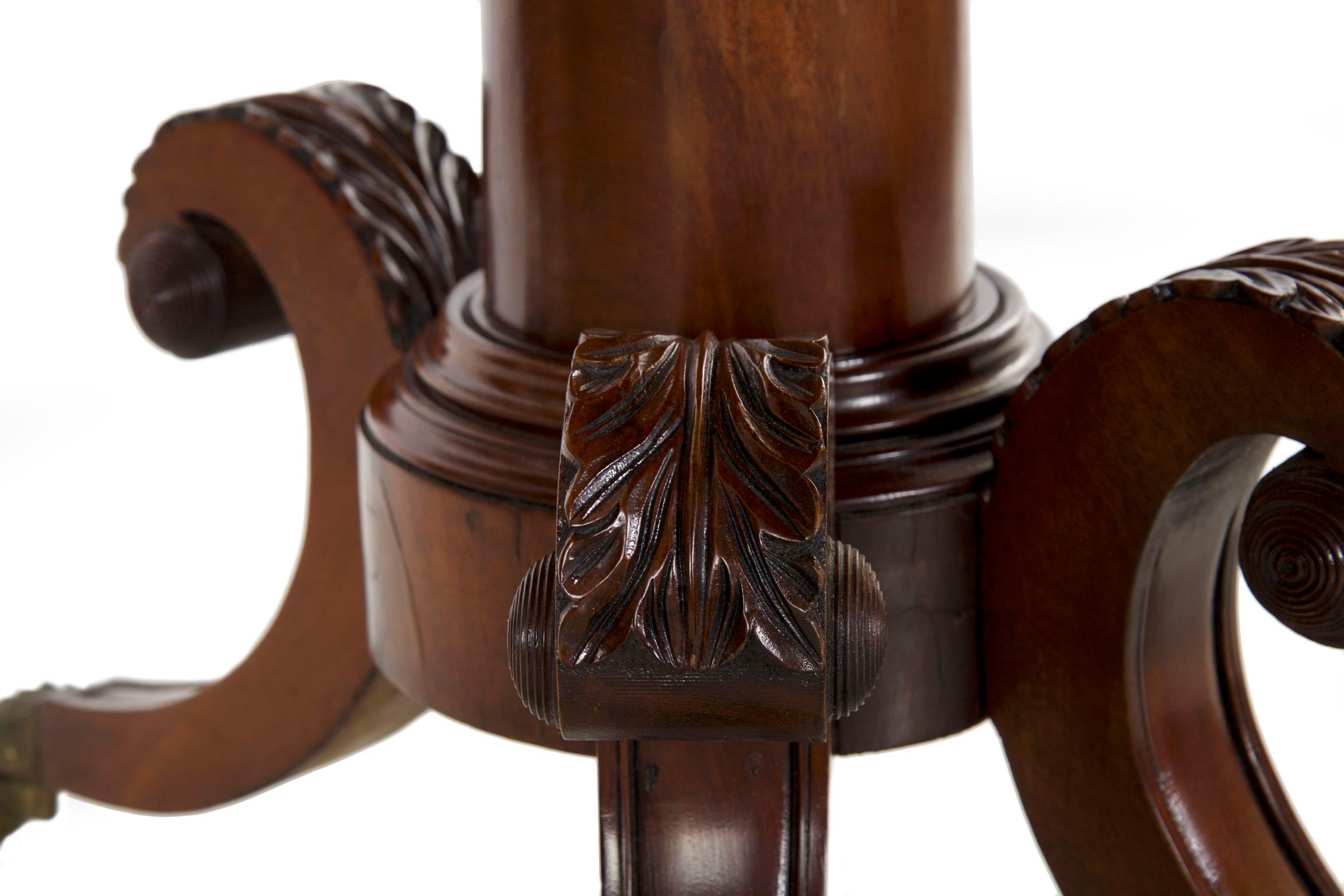 American Classical Antique Card Game Table, circa 19th Century 5