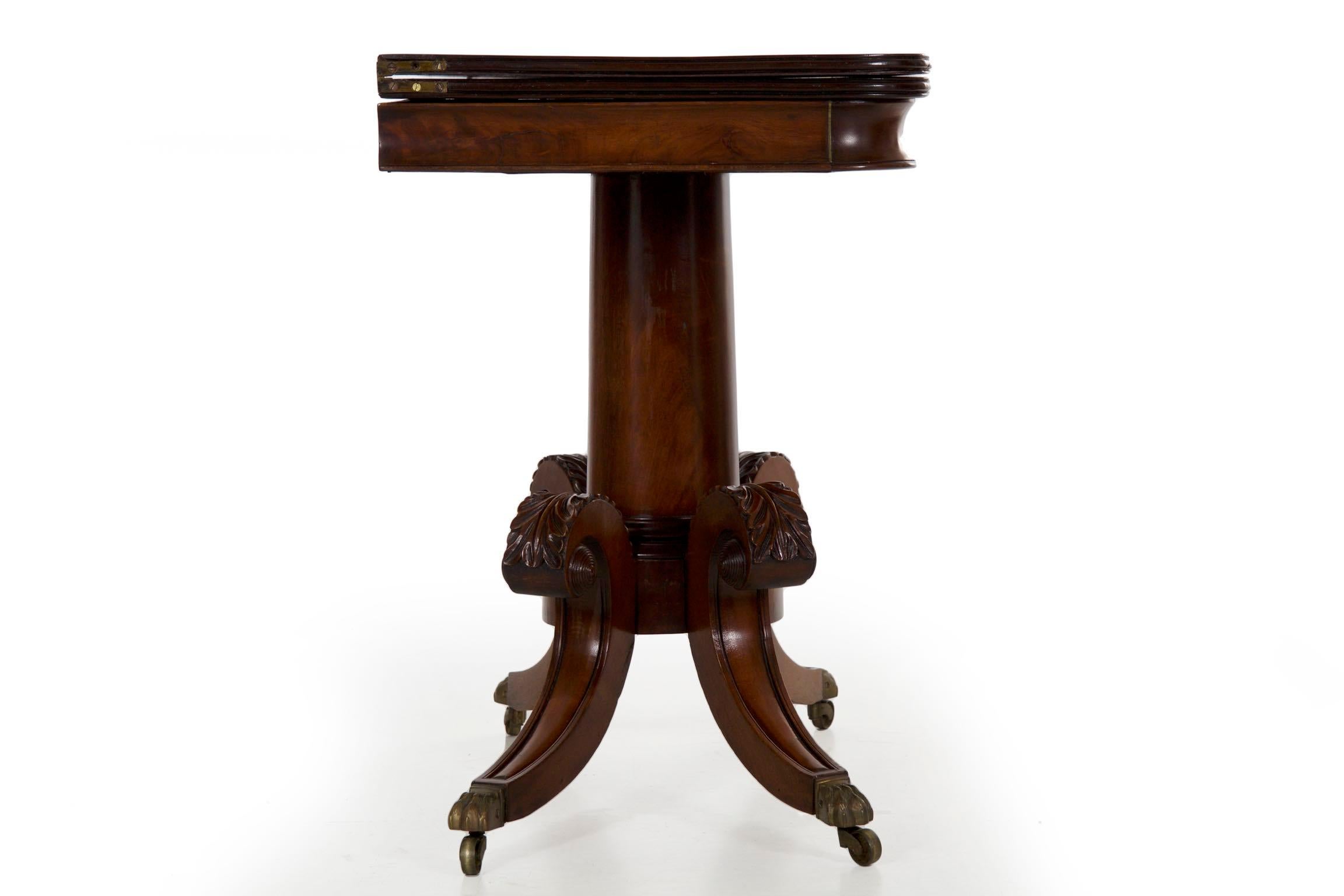 American Classical Antique Card Game Table, circa 19th Century 7