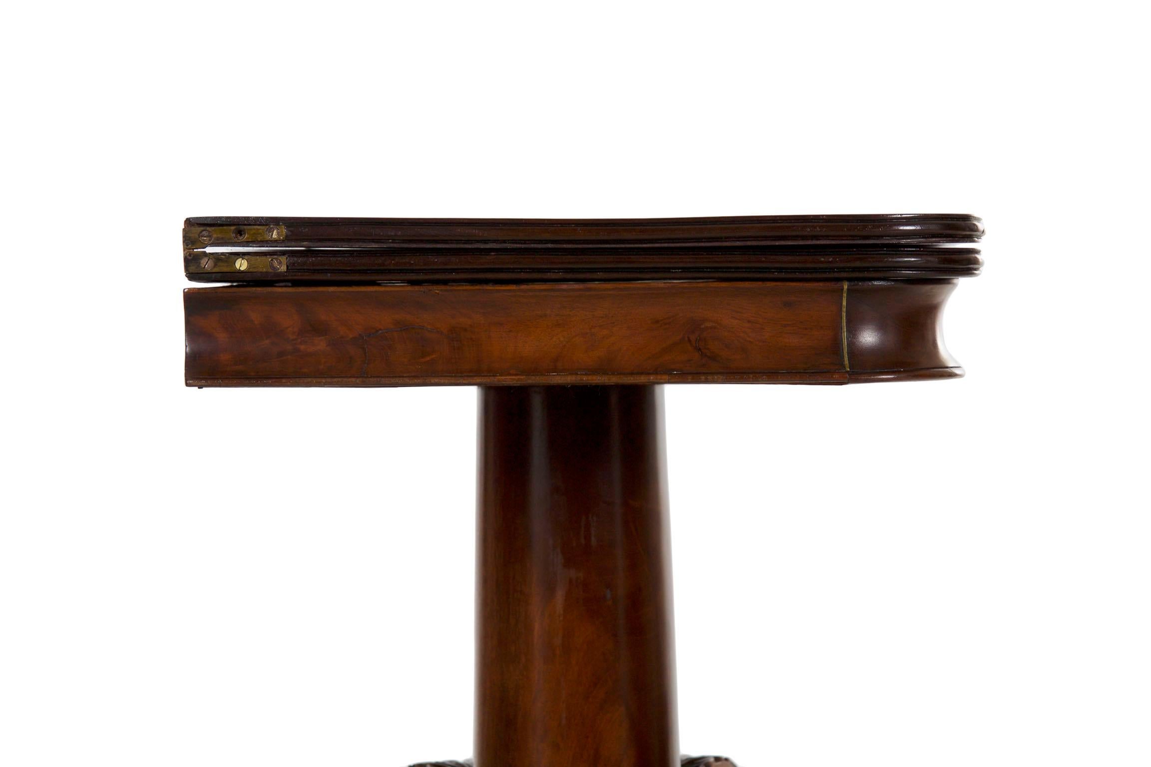 American Classical Antique Card Game Table, circa 19th Century 8