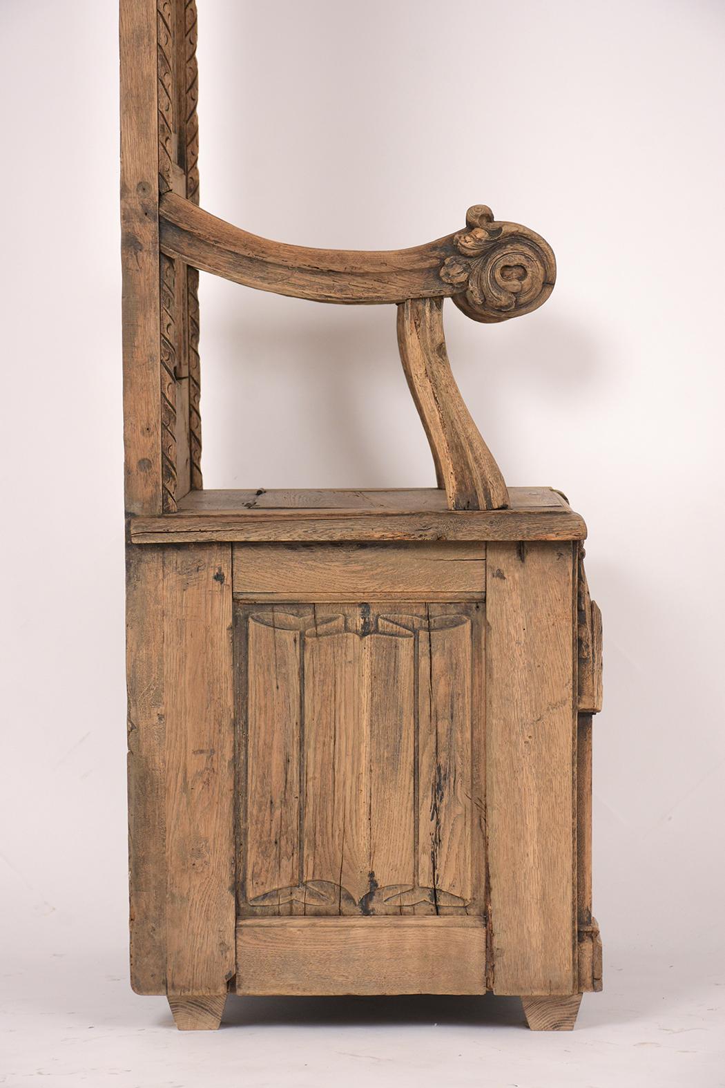 Gothic Throne Chair, circa 19th Century 3