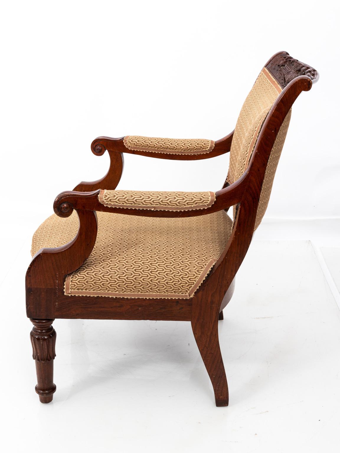 Irish Armchair with Upholstered Seat, circa 19th Century For Sale 6