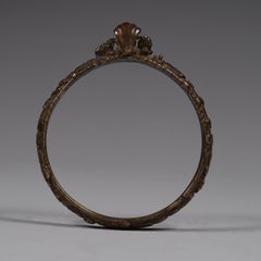 Circa 19th Century Mixed Metal Bracelet with Cobra from India