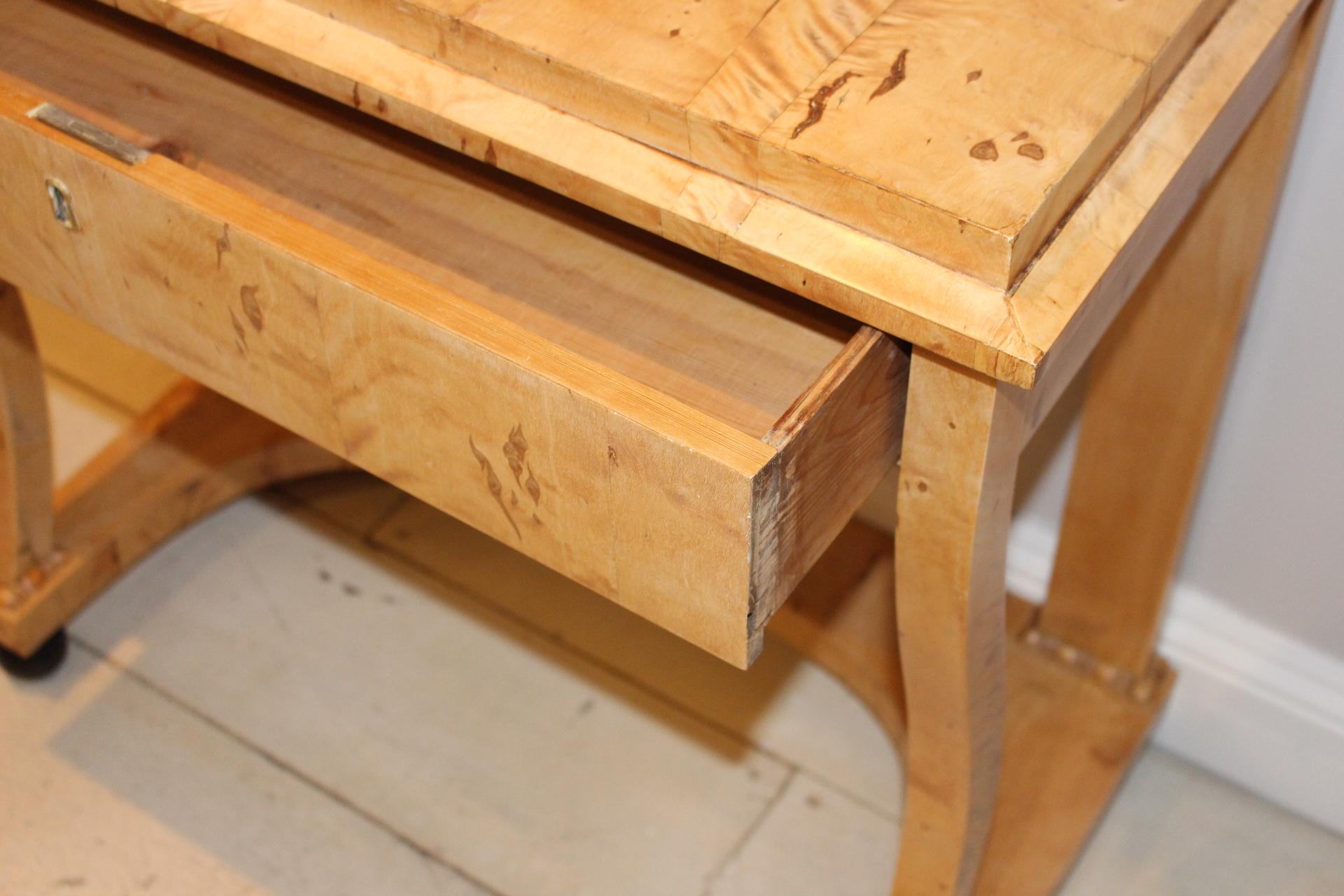 Swedish Birch Single Drawer Console Table, circa 19th Century 2