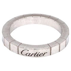 Circa 2000s Cartier Lanières Band Ring en or blanc 18K