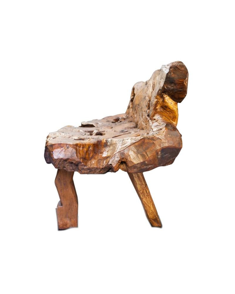 Circa 2000's, Handmade Walnut Burl Bench at 1stDibs